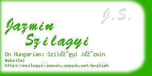jazmin szilagyi business card